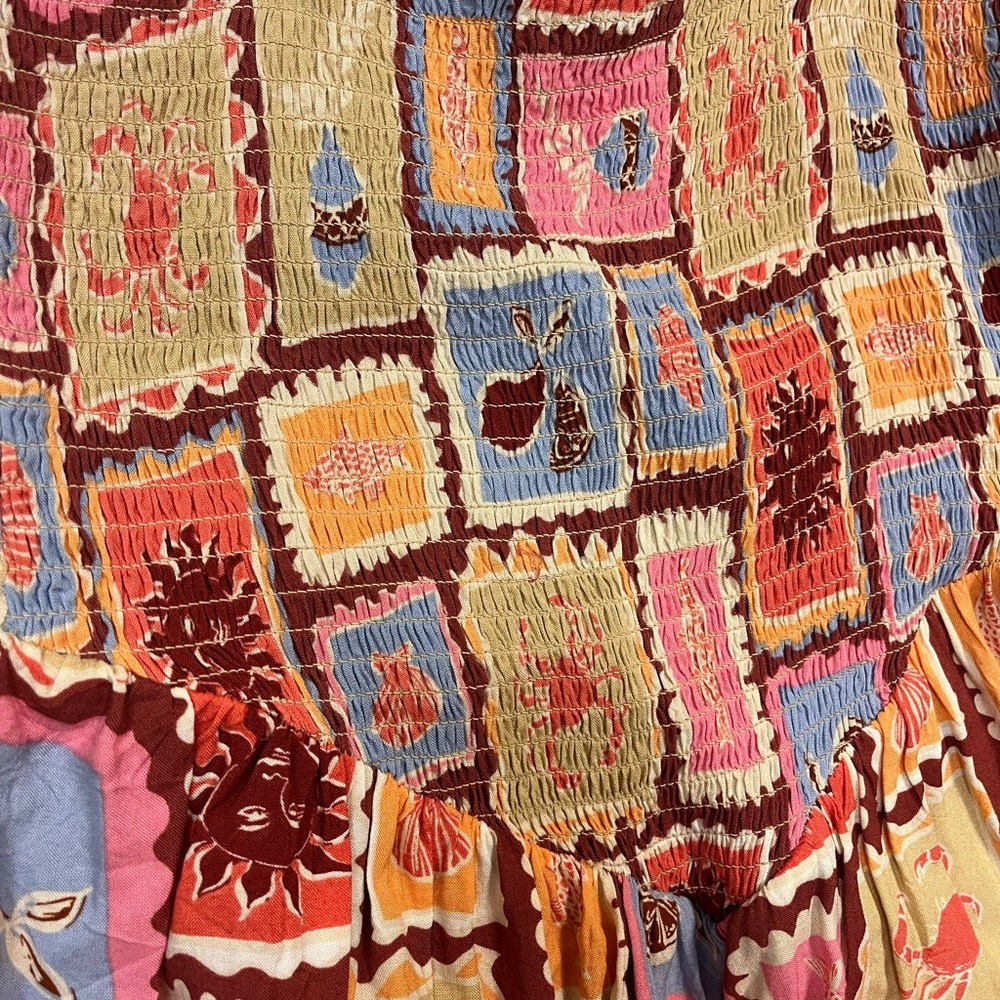 Patrons of Peace Smock Maxi Dress - Picture 3 of 5